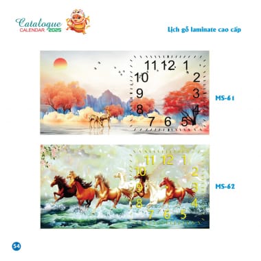 Lịch gỗ phù điêu cao cấp