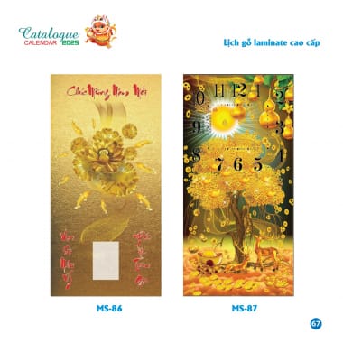 Lịch gỗ phù điêu cao cấp