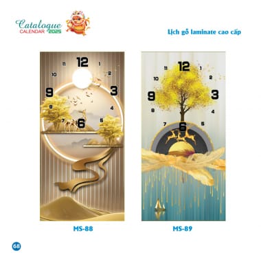 Lịch gỗ phù điêu cao cấp