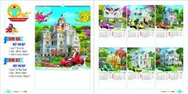 Lịch lò xo 2026 7 tờ Bình Dương