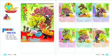 Lịch lò xo 2026 7 tờ Bình Dương