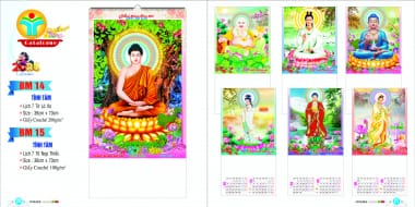 Lịch lò xo 2026 7 tờ Bình Dương